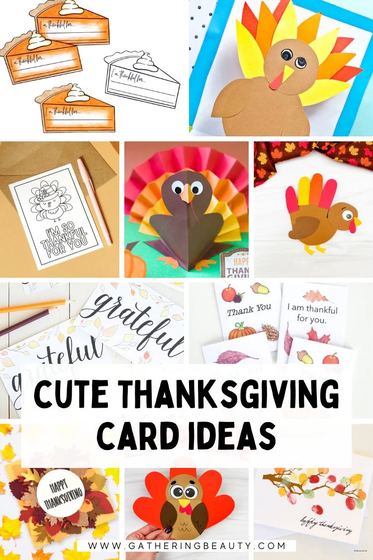 handmade thanksgiving diy card ideas — gathering beauty